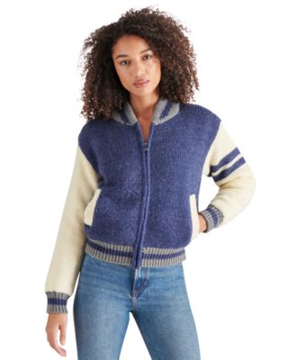 Steve Madden - Women's Fernando Varsity Sweater Jacket