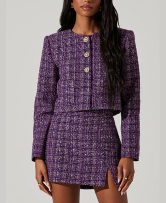 ASTR the Label - Women's Lyssa Tweed Jacket