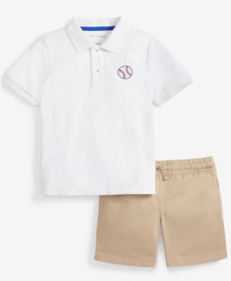Epic Threads - Toddler Boys Baseball Polo & Shorts Set