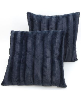 Cheer Collection - Faux Fur 18" x 18" Throw Pillow