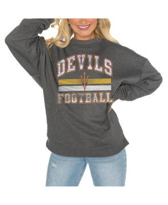 Gameday Couture - Women's Charcoal Arizona State Sun Devils Good Vibes Premium Fleece Drop Shoulder Pullover Sweatshirt