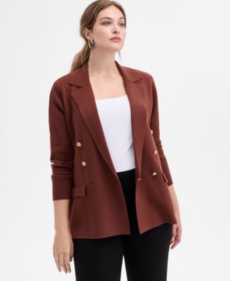 I.N.C. International Concepts - Plus Size Sweater Blazer