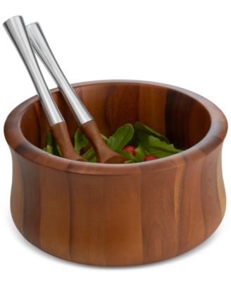 Nambé - 3-Pc. Nara Salad Bowl & Servers Set