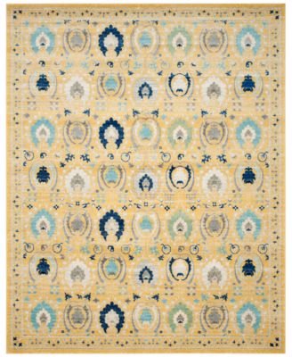 Safavieh - Evoke EVK251B Gold/Ivory 6'7" x 9' Area Rug