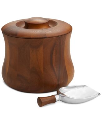 Nambé - 3-Pc. Nara Lidded Ice Bucket & Shovel Scoop Set