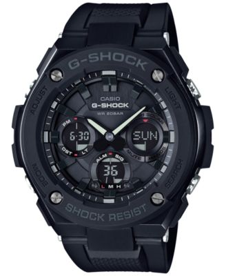 G-Shock - Men's Analog-Digital Gulfmaster Vintage Gold Black Resin Strap Watch 51x53mm GSTS100G-1B