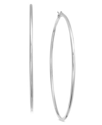 And Now This - Wire Tube Hoop Earrings