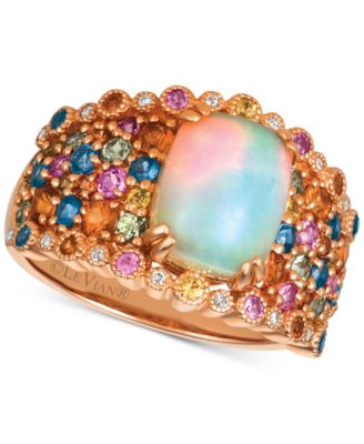 Le Vian - Multi-Gemstone (3-1/6 ct. t.w.) & Diamond Accent Ring in 14k Rose Gold
