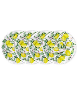 Q Squared - Limonata 4-Pc. Melamine 8" Salad Plate Set