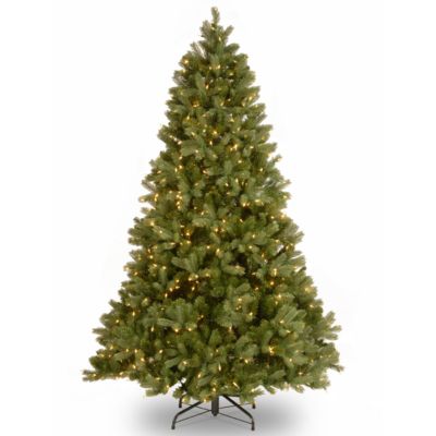 National Tree Company - National Tree 7 .5' "Feel Real" Downswept Douglas Fir Hinged Tree with 750 Clear Lights