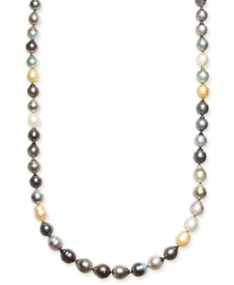 Macy's - Multi-Pearl (8-11mm) Graduated Strand 35-36" Necklace
