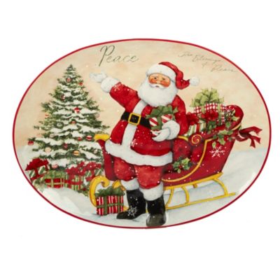 Certified International - Holiday Wishes Oval Platter