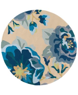 Surya - Rain RAI-1231 Bright Blue 8' Round Area Rug