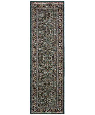 Oriental Weavers - Kashan 180L Navy/Multi 2'3" x 7'6" Runner Area Rug