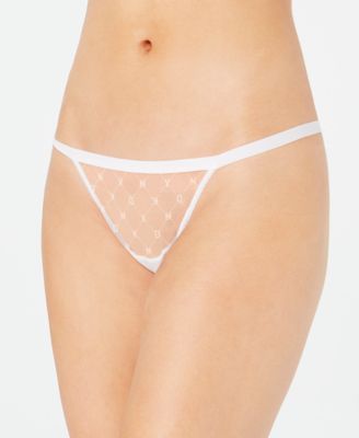 DKNY - Women's Monogram Mesh Thong DK5029