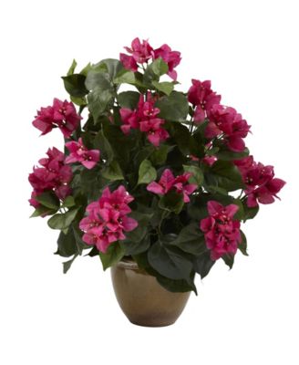 Nearly Natural - Bougainvillea w/ Ceramic Vase