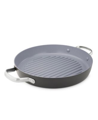GreenPan - Valencia Pro 11" Ceramic Non-Stick Round Grill Pan