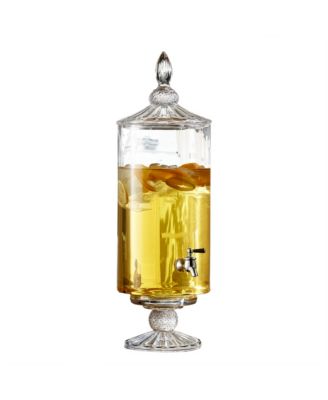 Jay Imports - Westchester Optic Glass Beverage Dispenser 2 Gallons/256 Ounces