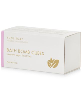 Yuzu Soap - Bath Bomb Cubes - Lavender Sage, 6-oz.