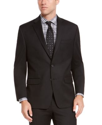 IZOD - Men's Classic-Fit Medium Blue Solid Suit Jacket