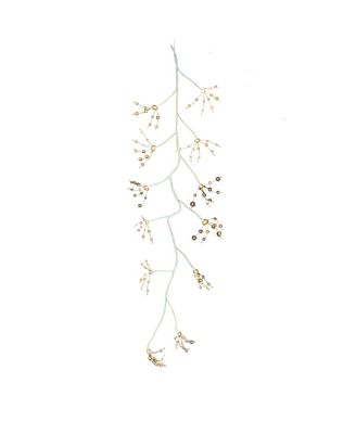 Kurt Adler - 6-Foot White Bark Garland with Warm White Fairy Lights