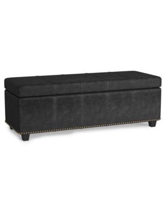 Simpli Home - Kingsley Large Storage Ottoman