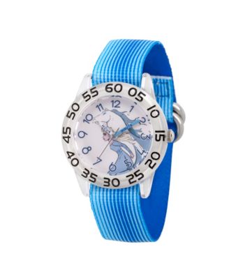 ewatchfactory - Disney Frozen 2 Elsa Girls' Clear Plastic Time Teacher Watch 32mm