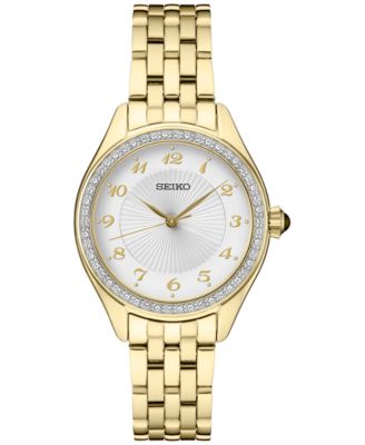 Seiko - Women's Gold-Tone Bracelet Watch 29mm