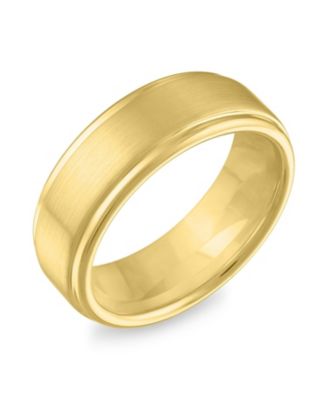 Macy's - Mens Step Edge Band in Yellow Tantalum