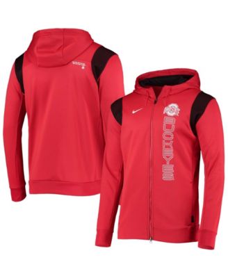 Nike - Men's Ohio State Buckeyes 2021 Sideline Performance Full-Zip Hoodie