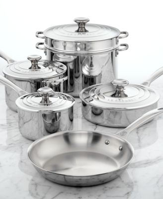 Le Creuset - Stainless Steel 10 Piece Cookware Set
