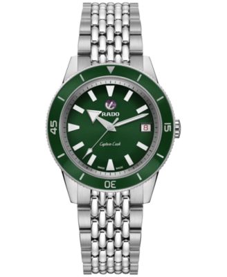 Rado - Women's Swiss Automatic Captain Cook Stainless Steel Bracelet Watch 37mm