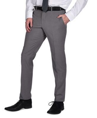 Perry Ellis - Men's Micro-Grid Slim-Fit Stretch Suit Pants