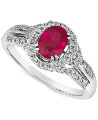Le Vian - Passion Ruby (3/4 ct. t.w.) & Vanilla Diamond (1/3 ct. t.w.) Ring in Platinum