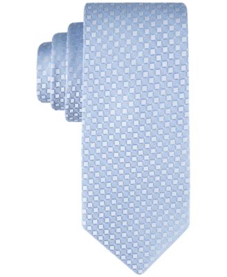Calvin Klein - Men's Checkered Geo-Print Tie