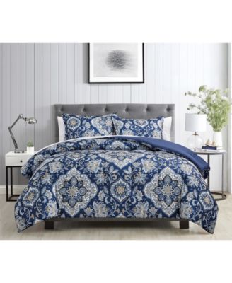 Sunham - Classic Damask 2-Pc. and 3-Pc. Comforter Set
