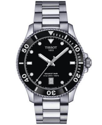 Tissot - Men's Swiss Seastar 1000 Stainless Steel Bracelet Watch 40mm