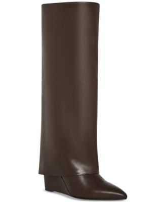 Madden Girl - Evander Cuffed Wedge Dress Boots
