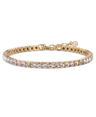On 34th - Silver-Tone Flex Bracelet, 7" + 1" extender