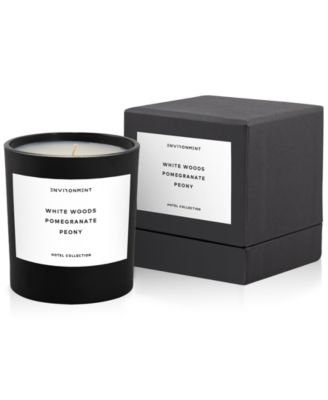 ENVIRONMENT - White Woods, Pomegranate & Peony Candle, 8 oz.