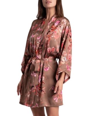 Midnight Bakery - Women's Melodi Satin Floral Robe