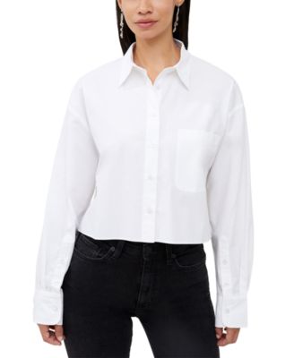French Connection - Women's Alissa Cotton Cropped Shirt