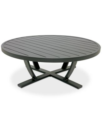Agio - Astaire 48" Round Outdoor Slat Top Coffee Table
