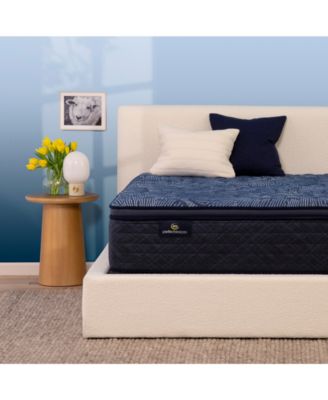 Serta - Perfect Sleeper Cobalt Calm 14" Firm Pillow Top Mattress Set-Queen Split