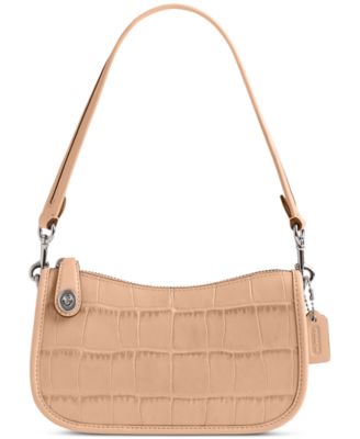 COACH - Embossed Croc Leather Swinger 20 Shoulder Bag