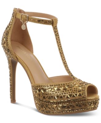 Thalia Sodi - Women's Chacey Embellished T-Strap Platform Pumps