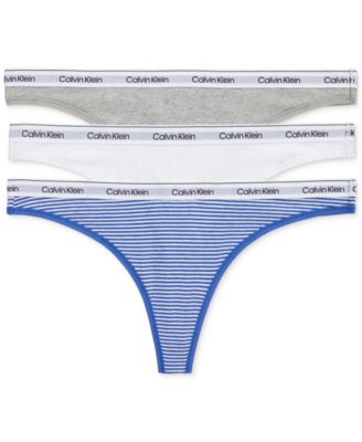 Calvin Klein - Women's 3-Pk. Modern Logo Low-Rise Thong Underwear