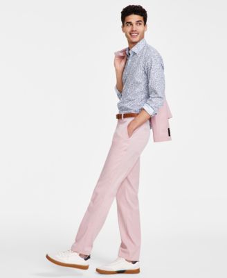 Hugo Boss - Modern-Fit Pink Suit Pants
