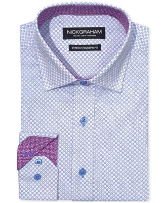 Nick Graham - Men's Four-Leaf Clover Dress Shirt