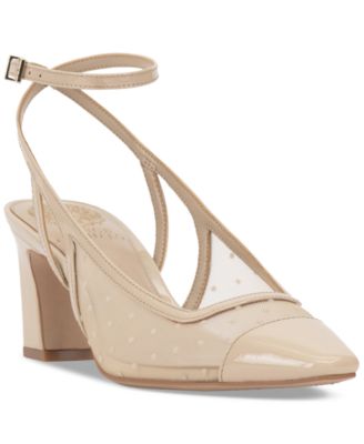 Vince Camuto - Women's Somlee Mesh Kitten Heel Pumps